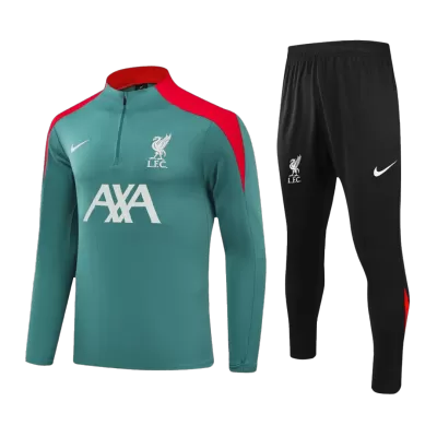 Kids Liverpool Zipper
Tracksuit Sweat Shirt Kit(Top+Pants) 2024/25 - Pro Jersey Shop