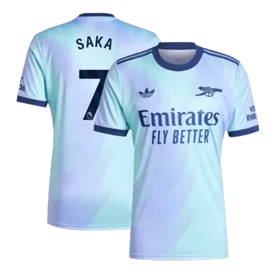 Premium Quality Men's SAKA #7 Arsenal Third Away Soccer Jersey Shirt 2024/25 - Fan Version - Pro Jersey Shop