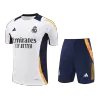 Men's Real Madrid Pre-Match Training Soccer Jersey Kit (Jersey+Shorts) 2024/25 -White - Pro Jersey Shop