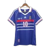 Men's Retro 1998 World Cup ZIDANE #10 France Home Soccer Jersey Shirt - Pro Jersey Shop