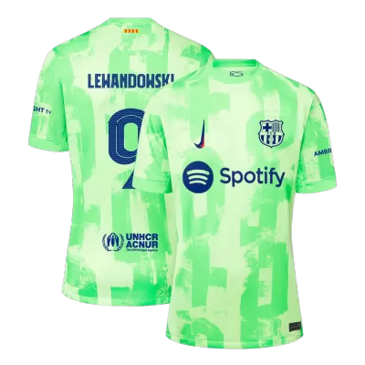 Premium Quality UCL Men's LEWANDOWSKI #9 Barcelona Third Away Soccer Jersey Shirt 2024/25 - Fan Version - Pro Jersey Shop