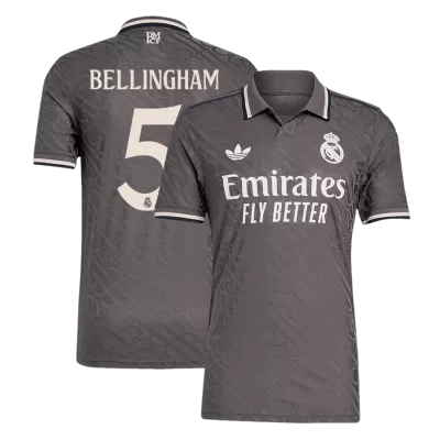 Men's Authentic BELLINGHAM #5 Real Madrid Third Away Soccer Jersey Shirt 2024/25 - Player Version - Pro Jersey Shop