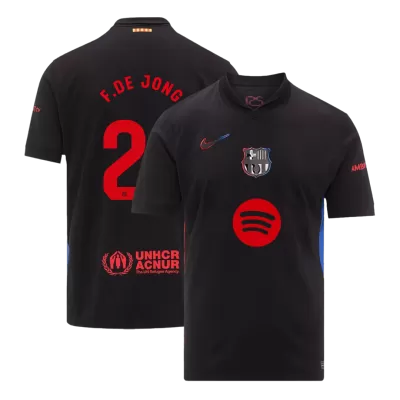 Premium Quality Men's F.DE JONG #21 Barcelona Away Soccer Jersey Shirt 2024/25 Spotify Logo Without Text- Fan Version - Pro Jersey Shop