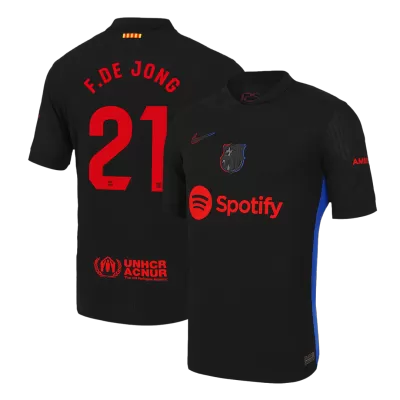 Men's Authentic F.DE JONG #21 Barcelona Away Soccer Jersey Shirt 2024/25 - Player Version - Pro Jersey Shop