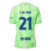 UCL Men's Authentic F.DE JONG #21 Barcelona Third Away Soccer Jersey Shirt 2024/25 - Player Version - Pro Jersey Shop