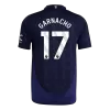 Men's Authentic GARNACHO #17 Manchester United Away Soccer Jersey Shirt 2024/25 - Player Version - Pro Jersey Shop