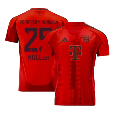 Men's MÜLLER #25 Bayern Munich Home Soccer Jersey Shirt 2024/25 - Fan Version - Pro Jersey Shop