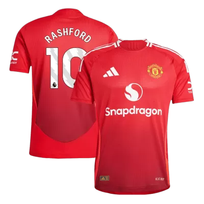 Men's Authentic RASHFORD #10 Manchester United Home Soccer Jersey Shirt 2024/25 - Player Version - Pro Jersey Shop