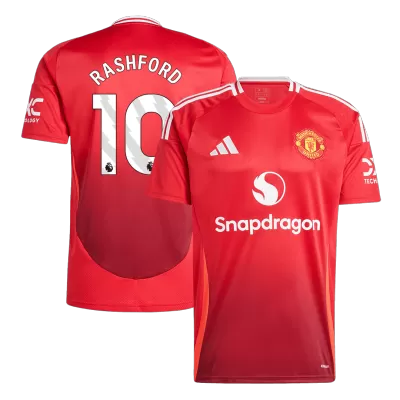 Premium Quality Men's RASHFORD #10 Manchester United Home Soccer Jersey Shirt 2024/25 - Fan Version - Pro Jersey Shop