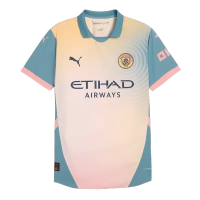 UCL Men's Authentic Manchester City Fourth Away Soccer Jersey Shirt 2024/25 - Player Version - Pro Jersey Shop