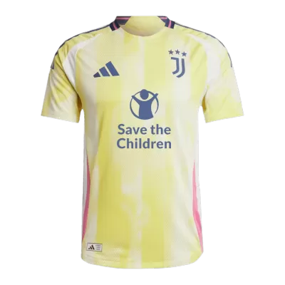 Men's Authentic Juventus Away Soccer Jersey Shirt 2024/25 Save The Children Sponsor- Player Version - Pro Jersey Shop