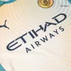 UCL Men's Authentic HAALAND #9 Manchester City Fourth Away Soccer Jersey Shirt 2024/25 Definitely City- Player Version - Pro Jersey Shop