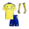 Kids Al Nassr Home Soccer Jersey Whole Kit (Jersey+Shorts+Socks) 2024/25 - Pro Jersey Shop