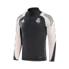 Men's Real Madrid Zipper Tracksuit Sweat Shirt Kit (Top+Trousers) 2024/25 -Gray - Pro Jersey Shop