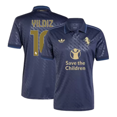 Men's YILDIZ #10 Juventus Save The Children Sponsor Third Away Soccer Jersey Shirt 2024/25 - Fan Version - Pro Jersey Shop