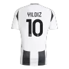 Men's YILDIZ #10 Juventus Save The Children Sponsor Home Soccer Jersey Shirt 2024/25 - Fan Version - Pro Jersey Shop