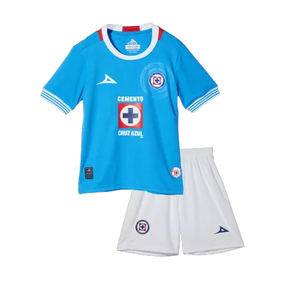 Kids Cruz Azul Home Soccer Jersey Kit (Jersey+Shorts) 2024/25 - Pro Jersey Shop