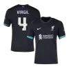 UCL Men's VIRGIL #4 Liverpool Away Soccer Jersey Shirt 2024/25 - Fan Version - Pro Jersey Shop