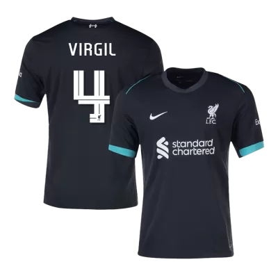 UCL Men's VIRGIL #4 Liverpool Away Soccer Jersey Shirt 2024/25 - Fan Version - Pro Jersey Shop