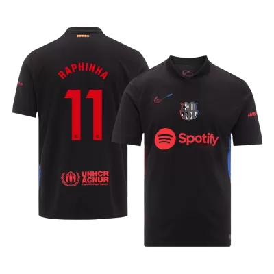 Men's RAPHINHA #11 Barcelona Away Soccer Jersey Shirt 2024/25 - Fan Version - Pro Jersey Shop