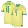 Premium Quality Men's RAPHINHA #11 Brazil Home Soccer Jersey Shirt COPA AMÉRICA 2024 - Fan Version - Pro Jersey Shop