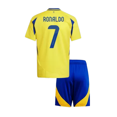 ACL Kids RONALDO #7 Al Nassr Home Soccer Jersey Kit (Jersey+Shorts) 2024/25 - Pro Jersey Shop