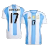 Premium Quality Men's GARNACHO #17 Argentina Home Soccer Jersey Shirt 2024 - Fan Version - Pro Jersey Shop