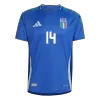 Men's Authentic CHIESA #14 Italy Home Soccer Jersey Shirt 2024 - Player Version - Pro Jersey Shop