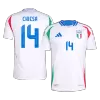 Men's Authentic CHIESA #14 Italy Away Soccer Jersey Shirt 2024 - Player Version - Pro Jersey Shop