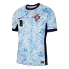 Men's B.FERNANDES #8 Portugal Away Soccer Jersey Shirt Euro 2024 - Fan Version - Pro Jersey Shop