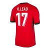 Premium Quality Men's R.LEÃO #17 Portugal Home Soccer Jersey Shirt Euro 2024 - Fan Version - Pro Jersey Shop