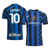 Men's Authentic LAUTARO #10 Inter Milan Home Soccer Jersey Shirt 2024/25 - Player Version - Pro Jersey Shop