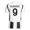 Men's Authentic VLAHOVIĆ #9 Juventus Home Soccer Jersey Shirt 2024/25 Save The Children Sponsor- Player Version - Pro Jersey Shop