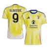 Men's VLAHOVIĆ #9 Juventus Save The Children Sponsor Away Soccer Jersey Shirt 2024/25 - Fan Version - Pro Jersey Shop