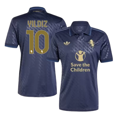 Men's YILDIZ #10 Juventus Save The Children Sponsor Third Away Soccer Jersey Shirt 2024/25 - Fan Version - Pro Jersey Shop