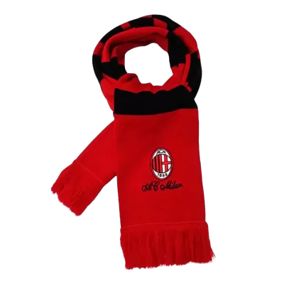 AC Milan Soccer knitting Scarf Red Red&Black - Pro Jersey Shop