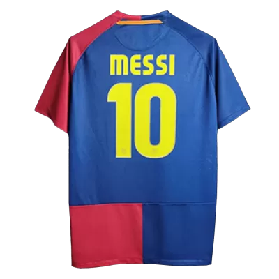 UCL Men's Retro 2008/09 MESSI #10 Barcelona Home Soccer Jersey Shirt - Pro Jersey Shop