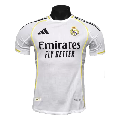 Men's Authentic Real Madrid Home Soccer Jersey Shirt 2025/26 - Player Version - Pro Jersey Shop