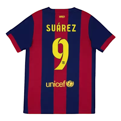 Men's Retro 2014/15 SUÁREZ #9 Barcelona Home Soccer Jersey Shirt - Pro Jersey Shop