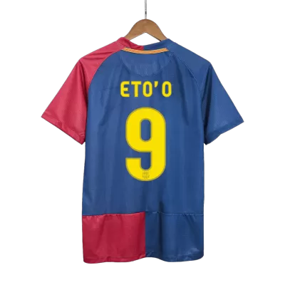 UCL Final Men's Retro 2008/09 ETO'O #9 Barcelona Home Soccer Jersey Shirt - Pro Jersey Shop