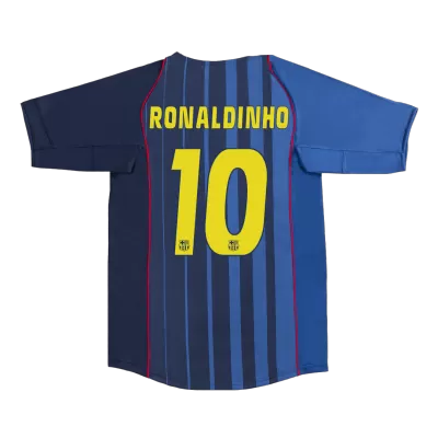 Men's Retro 2004/05 RONALDINHO #10 Barcelona Away Soccer Jersey Shirt - Pro Jersey Shop