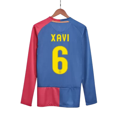 UCL Men's Retro 2008/09 XAVI #6 Barcelona Home Soccer Jersey Shirt - Pro Jersey Shop