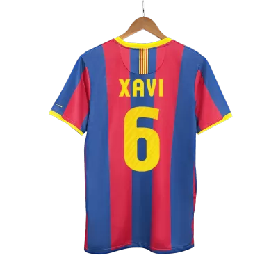 Men's Retro 2010/11 XAVI #6 Barcelona Home Soccer Jersey Shirt - Pro Jersey Shop