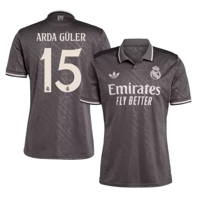 Premium Quality Men's ARDA GÜLER #15 Real Madrid Third Away Soccer Jersey Shirt 2024/25 - Fan Version - Pro Jersey Shop