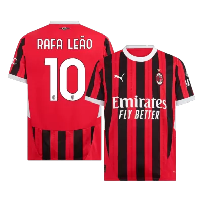 Men's RAFA LEÃO #10 AC Milan Home Soccer Jersey Shirt 2024/25 - Fan Version - Pro Jersey Shop