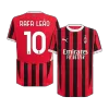 Men's Authentic RAFA LEÃO #10 AC Milan Home Soccer Jersey Shirt 2024/25 - Player Version - Pro Jersey Shop