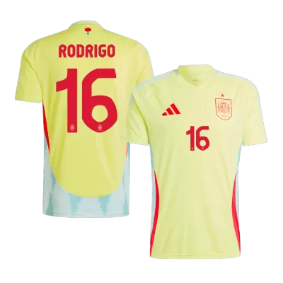 Men's RODRIGO #16 Spain Away Soccer Jersey Shirt Euro 2024 - Fan Version - Pro Jersey Shop