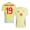 Men's LAMINE YAMAL #19 Spain Away Soccer Jersey Shirt Euro 2024 - Fan Version - Pro Jersey Shop