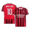 UCL Men's RAFA LEÃO #10 AC Milan Home Soccer Jersey Shirt 2024/25 - Fan Version - Pro Jersey Shop