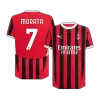 Men's Authentic MORATA #7 AC Milan Home Soccer Jersey Shirt 2024/25 - Player Version - Pro Jersey Shop